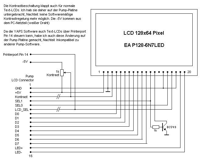 LCD Schaltplan